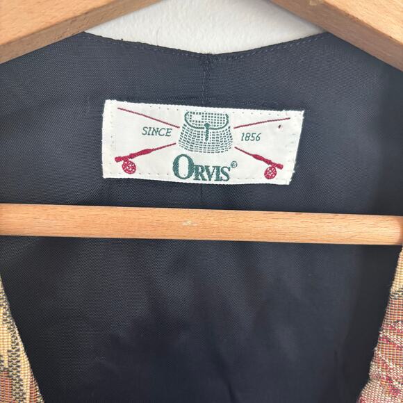 Vintage Orvis Dog Print Tapestry Vest Size Small - Picture 7 of 12